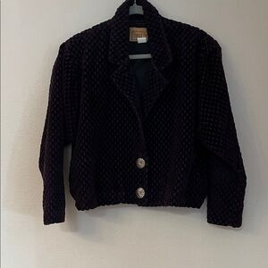 Painted Pony Vintage Purple Bomber Jacket size small